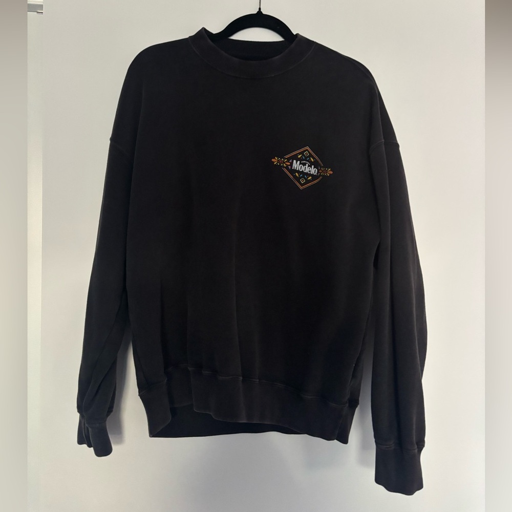 Abercrombie & Fitch Black Crewneck Sweater
